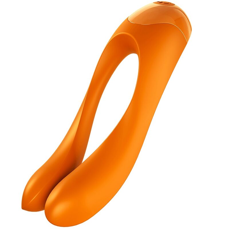 SATISFYER – VIBRATEUR DOIGTS CANDY CANE ORANGE