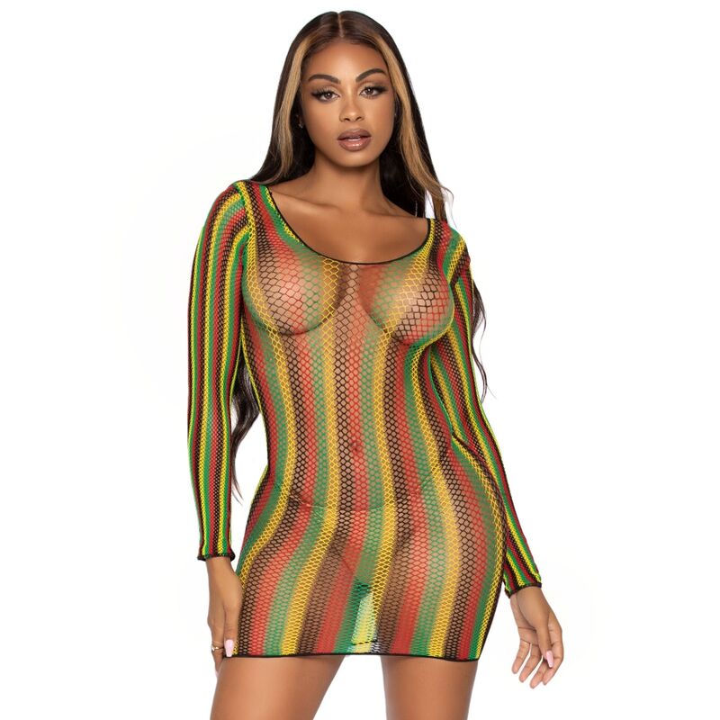 LEG AVENUE – RASTA MINI ROBE TAILLE UNIQUE