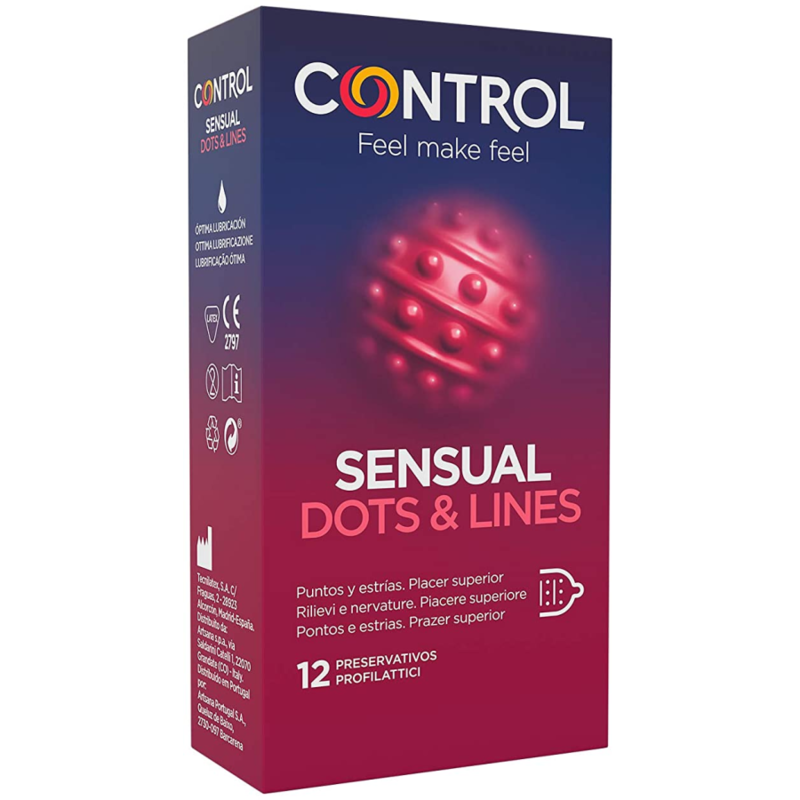 CONTROL – POINTS  LIGNES SENSUELLES POINTS ET VERGETURES 12 UNITÉS