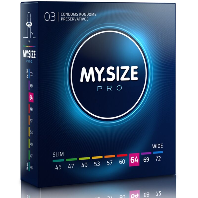 MY SIZE – PRO PRESERVATIFS 64 MM 3 UNITES