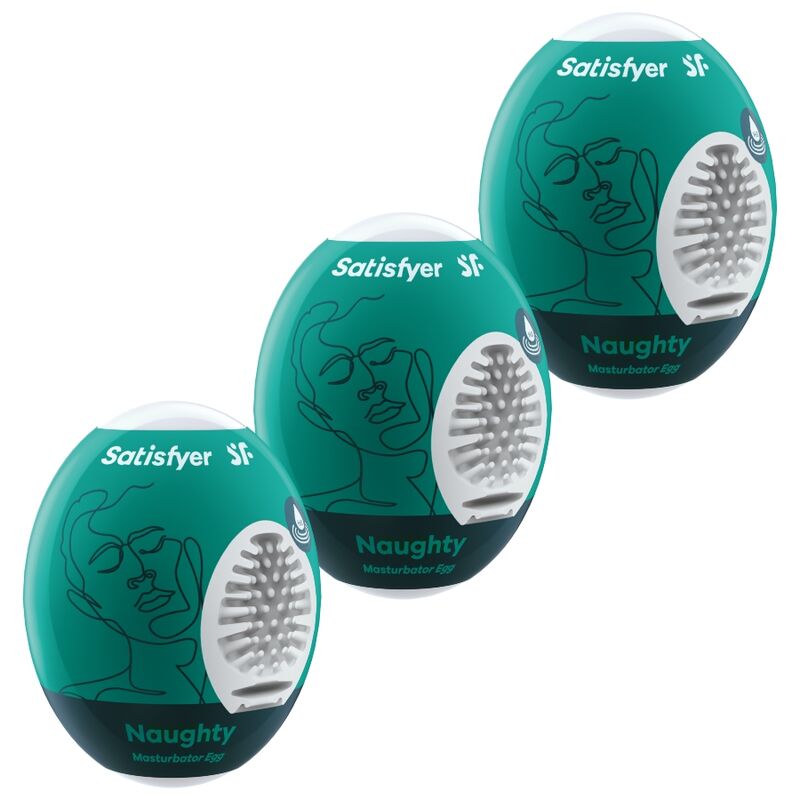 SATISFYER – 3 OEUFS MASTURBATEURS NAUGHTY