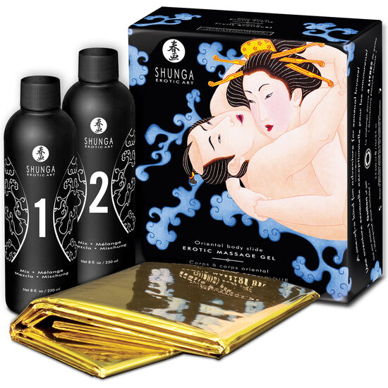 SHUNGA – GEL DE MASSAGE ÉROTIQUE ORIENTAL CORPS À CORPS AUX FRUITS EXOTIQUES
