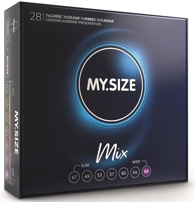 MY SIZE – MIX PRÉSERVATIFS 69 MM 28 UNITÉS