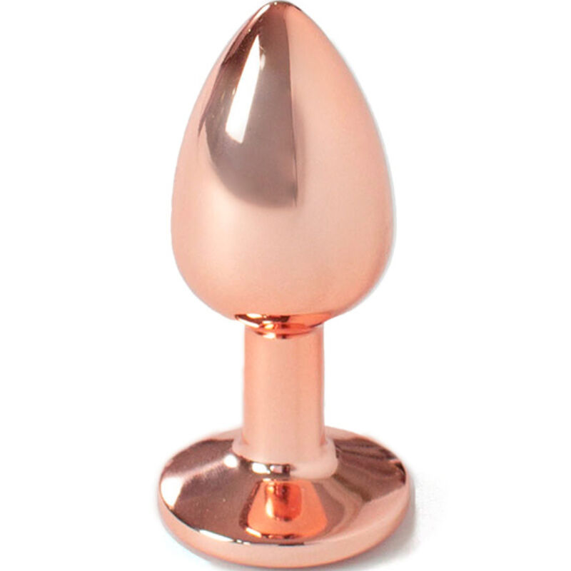 SECRETPLAY – PLUG ANAL EN MÉTAL OR ROSE PETITE TAILLE 7 CM