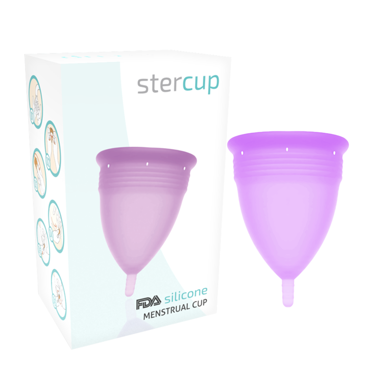 STERCUP – COUPE MENSTRUELLE EN SILICONE FDA LILAS – TAILLE S