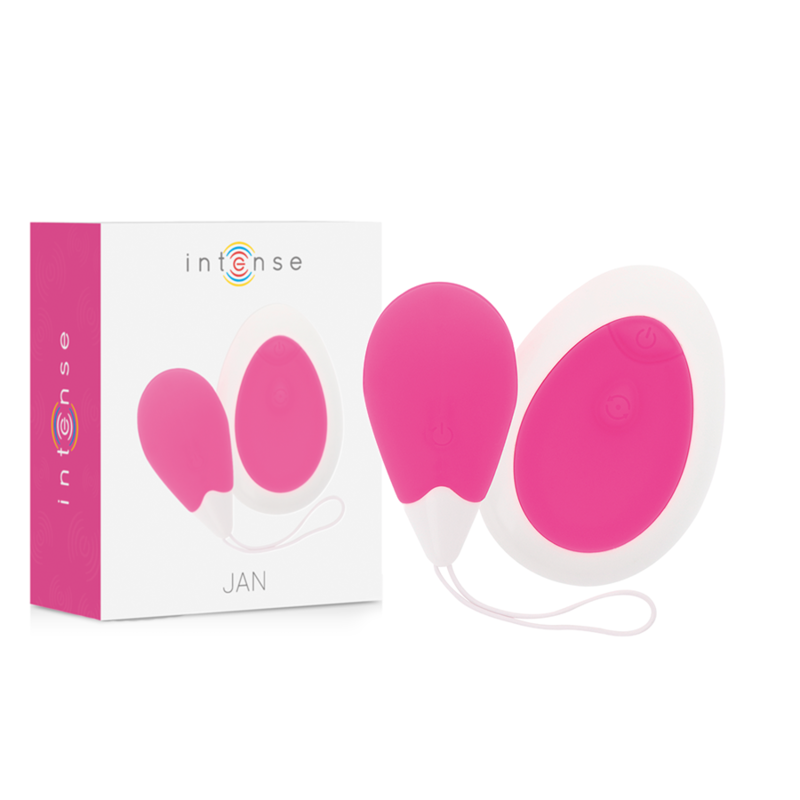 INTENSE – VIBRATEUR JAN EGG TÉLÉCOMMANDE ROSE