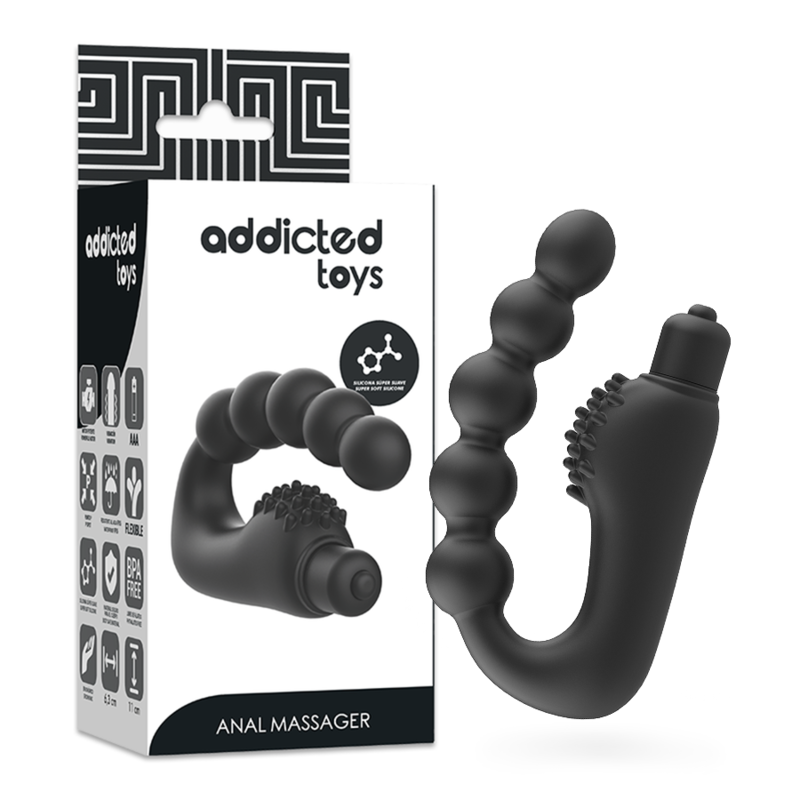 ADDICTED TOYS – MASSEUR ANAL PROSTATIQUE AVEC VIBRATION