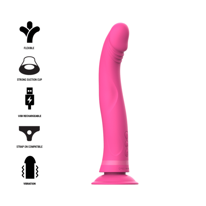 INTENSE – GODE VIBRATEUR EN SILICONE ROSE MICHELANGELO