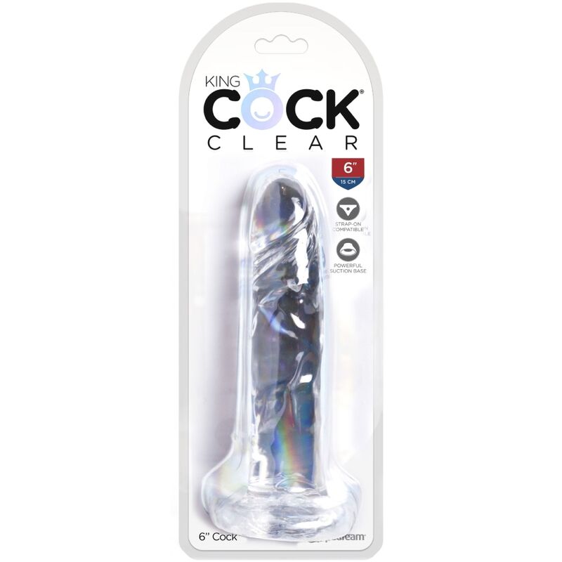 img_155329_4c648ab3dd5cdac2c9edae9bec4a5ca6_1.jpg KING COCK - CLEAR PÉNIS RÉALISTE 15.5 CM TRANSPARENT – Image 4