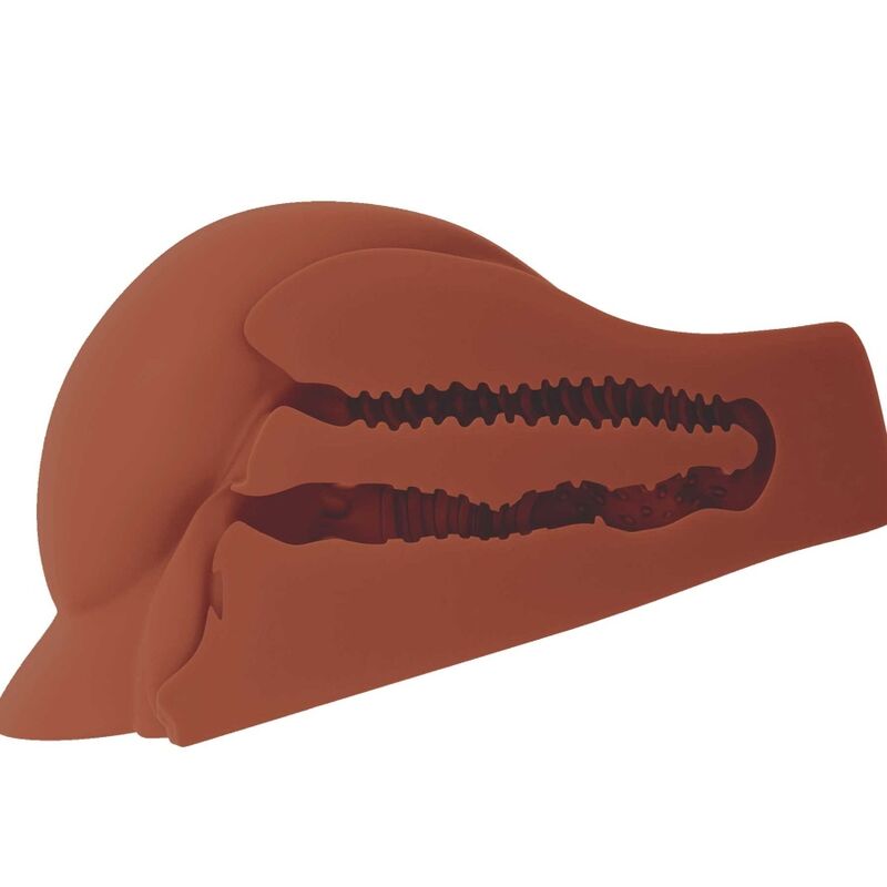 img_156031_6c1543f58ad8a9aebd007fe45a1e5efb_1.jpg PDX PLUS - MASTURBATEUR MARRON DOUBLE ENTRÉE PERFECT ASS XL – Image 3