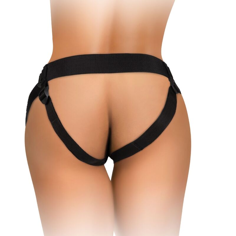 img_156264_bbeb1e17338f21204323c83f7d9ef8fb_1.jpg KING COCK - ELITE KIT HARNAIS RÉGLABLE DELUXE ANNEAU AVEC TESTICULES GODE 20.3 CM – Image 3