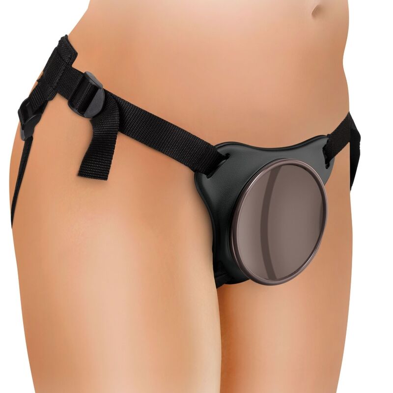 img_156271_e4aaf88f4aa13fc1b0dd569555ba7a2a_1.jpg KING COCK - ELITE KIT HARNAIS RÉGLABLE DELUXE ANNEAU AVEC TESTICULES GODE 20.3 CM – Image 5