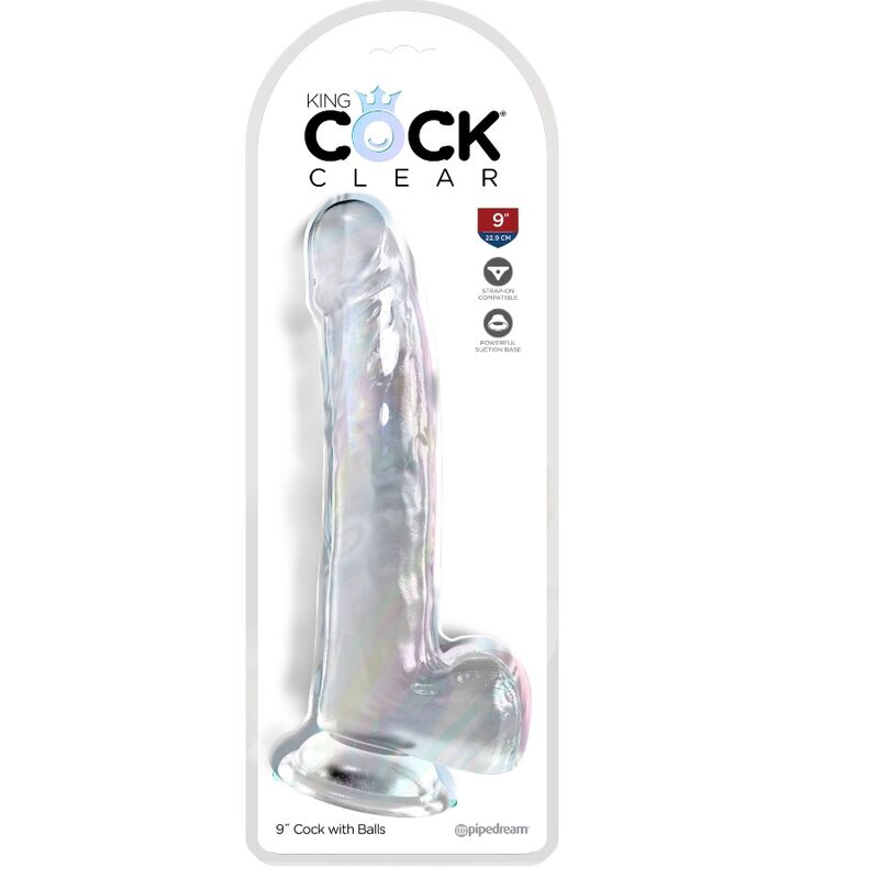 img_156278_62eb73d9e8bf473986c221a40d9d9b05_1.jpg KING COCK - CLEAR GODE AVEC TESTICULES 20.3 CM TRANSPARENT – Image 2
