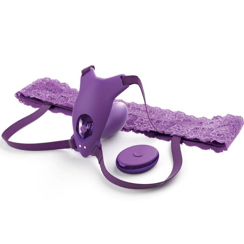 FANTASY FOR HER – HARNAIS PAPILLON G-SPOT AVEC VIBRATEUR, RECHARGEABLE ET TÉLÉCOMMANDE VIOLET