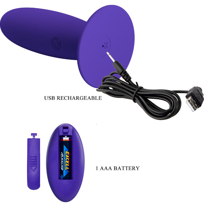 img_158089_c208821d630cfb8860e7b9a95c4af08a_1.jpg PRETTY LOVE - VIBRATEUR ANAL YOUTH PLUG TÉLÉCOMMANDE VIOLET – Image 5