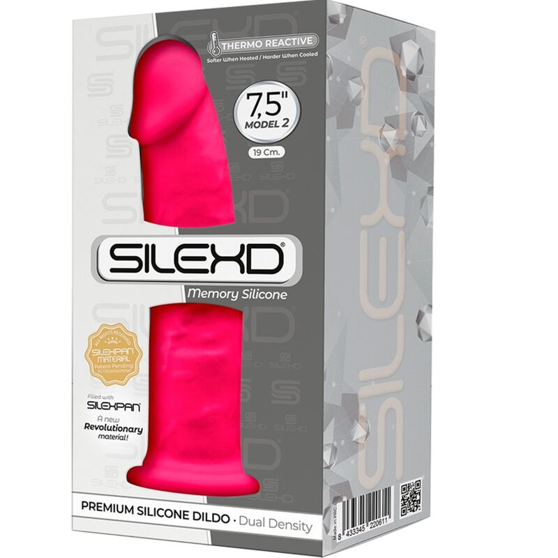 img_159464_f014444a561cd653d49da15448b9cddb_1.jpg SILEXD - MODÈLE 2 PÉNIS RÉALISTE PREMIUM SILEXPAN SILICONE FUCHSIA 19 CM – Image 3