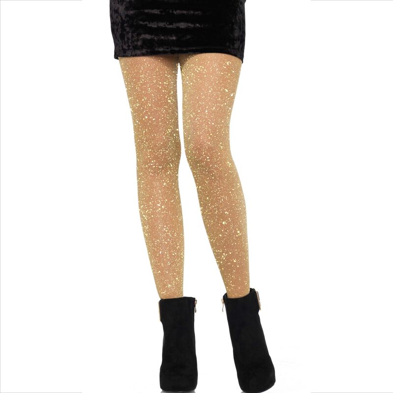 LEG AVENUE – COLLANTS TRANSPARENTS DORÉS