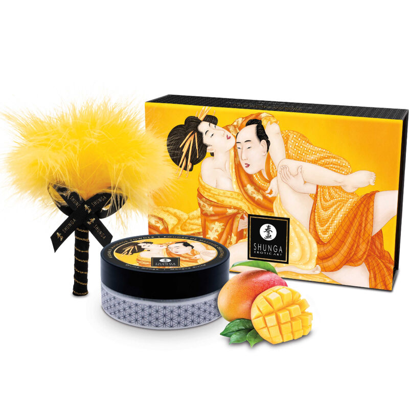 SHUNGA – KIT DE POUDRE DE MASSAGE COMESTIBLE MANGUE