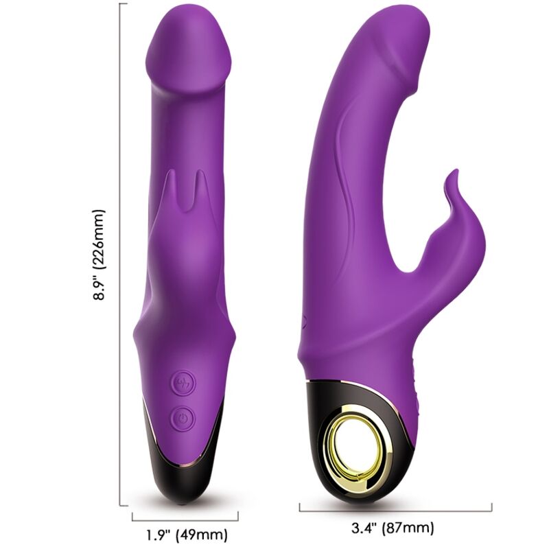 ARMONY – METEROR DILDO VIBRATEUR LAPIN ROTATEUR VIOLET