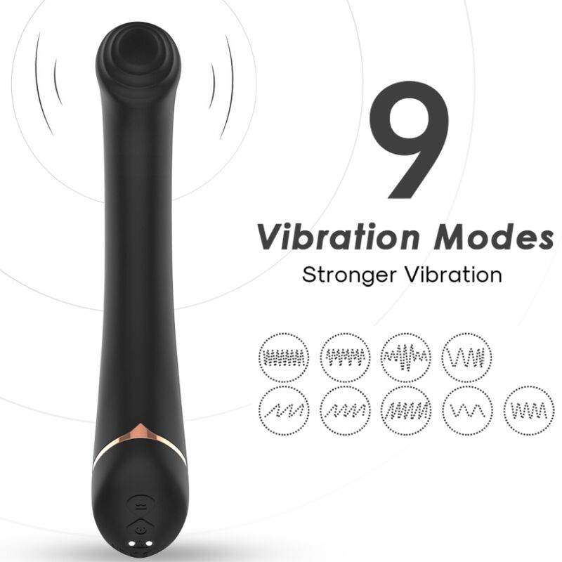 ARMONY – VIBRATEUR FALT HEAD SILICONE NOIR