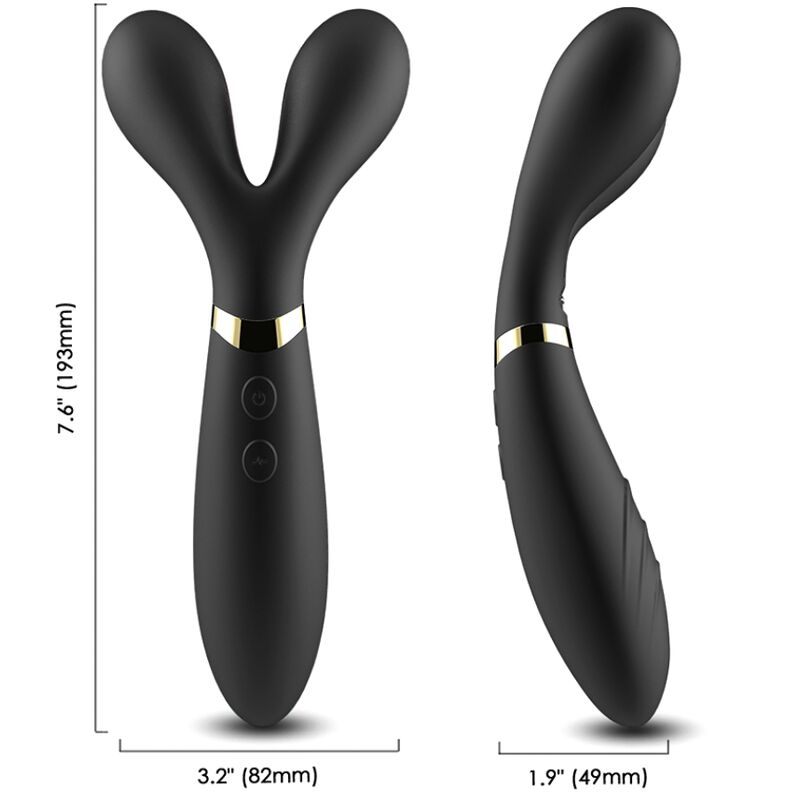 ARMONY – Y-WAND MASSAGE  VIBRATEUR DOUBLE TÊTE NOIR