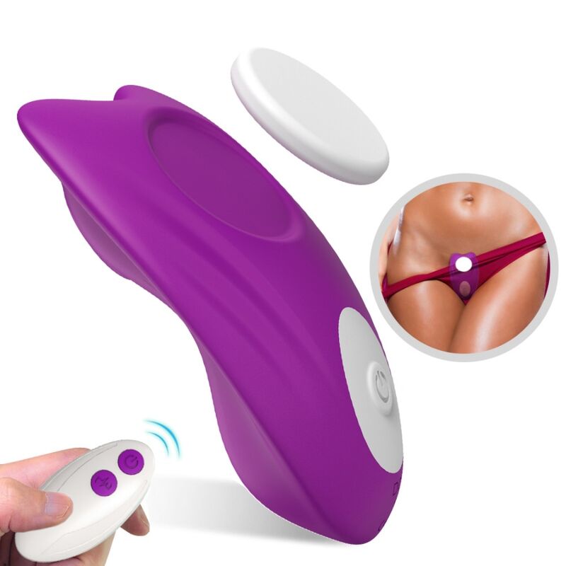 ARMONY – CULOTTE PORTABLE PAPILLON VIBRATEUR TÉLÉCOMMANDE VIOLET