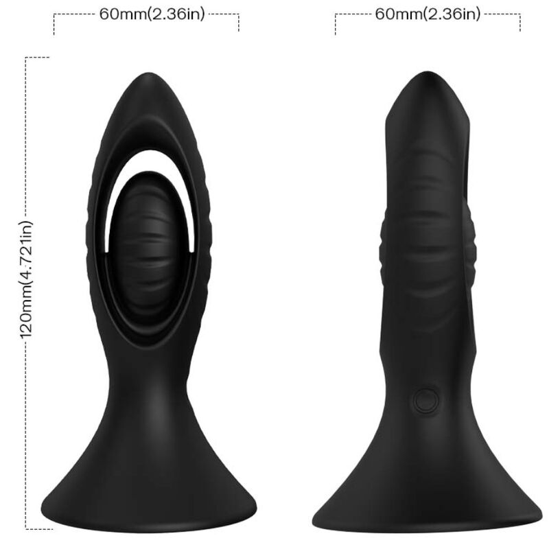 img_164261_9d60b379cc5645da9cbe11745a747e15_1.jpg ARMONY - VIBRATEUR PLUG ANAL SILICONE NOIR – Image 4