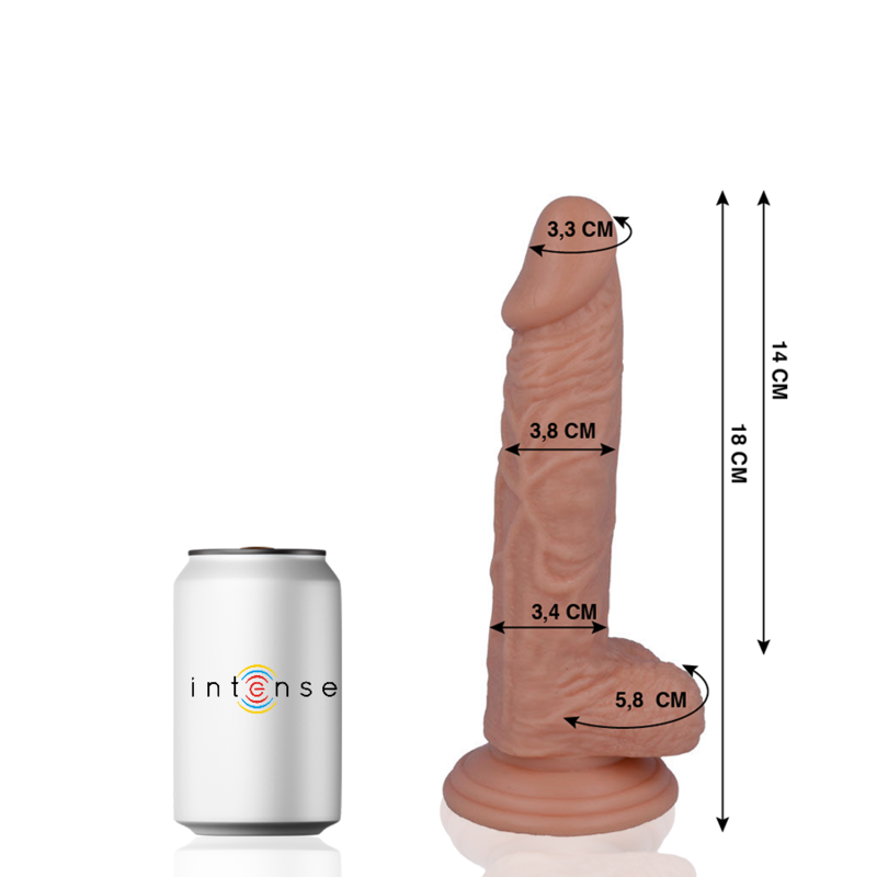 MR INTENSE – 11 PÉNIS RÉALISTE 18 CM -O- 3.8 CM