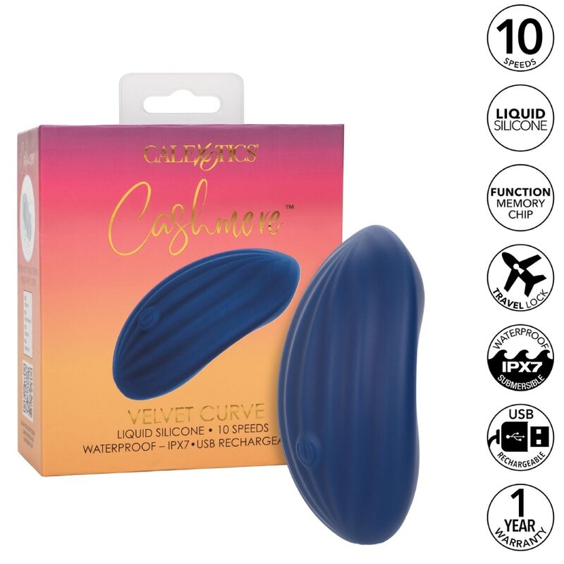 CALEXOTICS – CASHMERE VELOURS CURVE BLEU