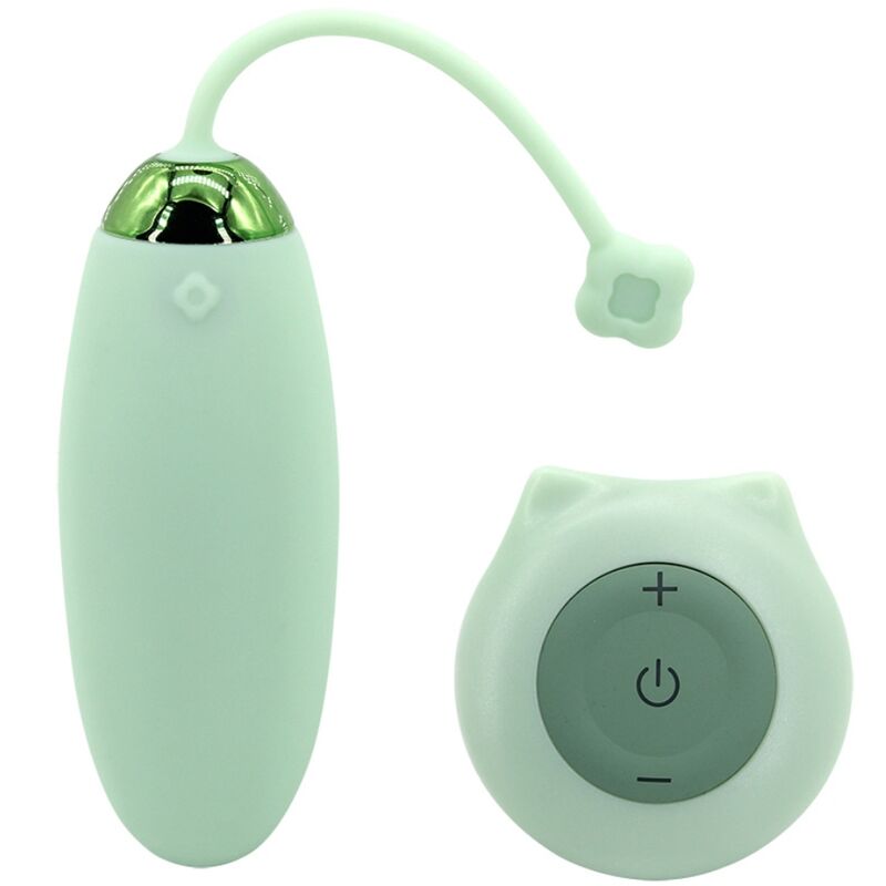 ARMONY – KITTY FUN EGG VIBRATEUR TÉLÉCOMMANDE 10 VIBRATIONS VERT