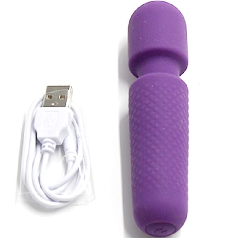 img_183629_fe737a03596abed317bca394cdf51e83_1.jpg ARMONY - YOUR MAGIC MASSEUR VIBRATEUR RECHARGEABLE 10 VIBRATIONS BAGUETTE DOTS VIOLET – Image 4