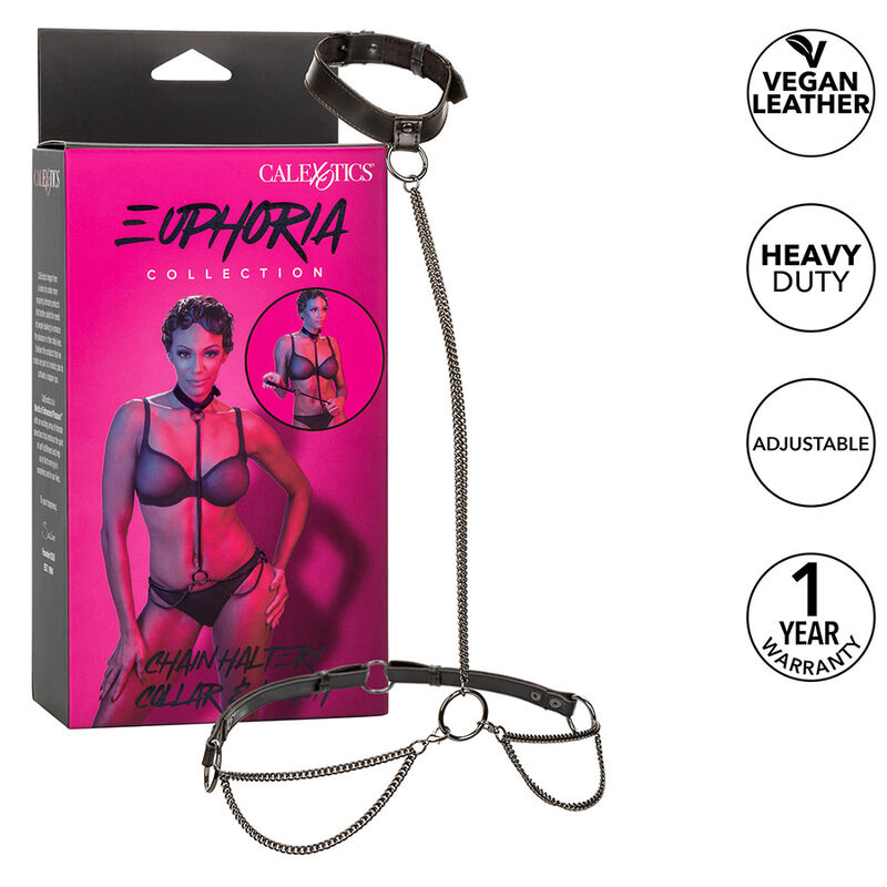 CALEXOTICS – EUPHORIA COLLIER ET LAISSE CHAINE