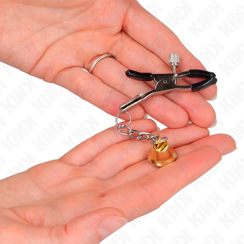 img_186603_baed619b72a84ad10175f1e973ccd3ee_1.png KINK - PINCES À TÉLÉMON PENDENTIF CLOCHE OR 6 CM – Image 3