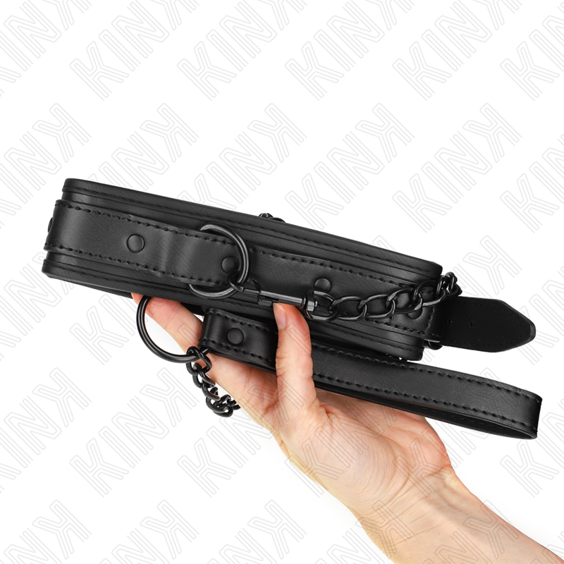 img_187295_a70849694cc38a83db013fdef4b4a35d_1.png KINK - COLLIER DE BONDAGE EN NÉOPRÈNE MODÈLE 2 AVEC CEINTURE 78 CM RÉGLABLE 37,5 X 49,5 CM – Image 5