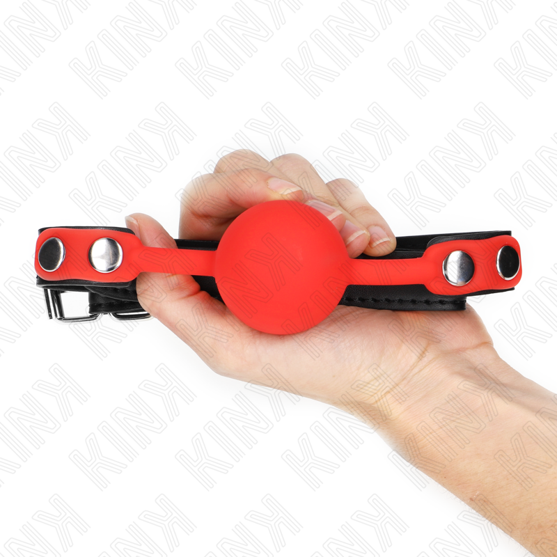 img_187329_3d200de9414038f57f50f67b4ff00689_1.png KINK - BOULE SILICONE ROUGE 4 CM BAG 60 x 2 CM – Image 4
