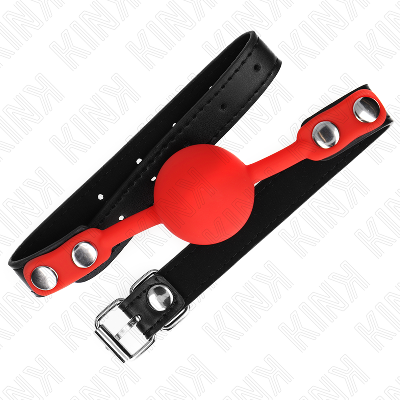 img_187330_1db1d8a45e9108770a345da89f394a09_1.png KINK - BOULE SILICONE ROUGE 4 CM BAG 60 x 2 CM – Image 2