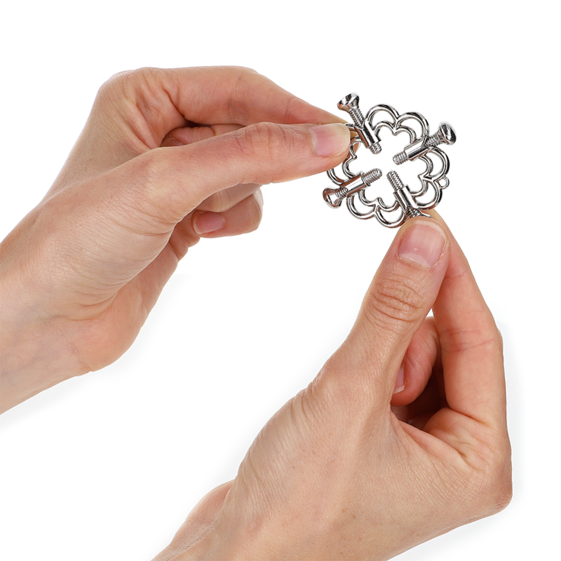 img_187513_a8a2bc770364cede22f18875da25234f_1.png KINK - PINCES À METELLES FLEUR EN MÉTAL – Image 2