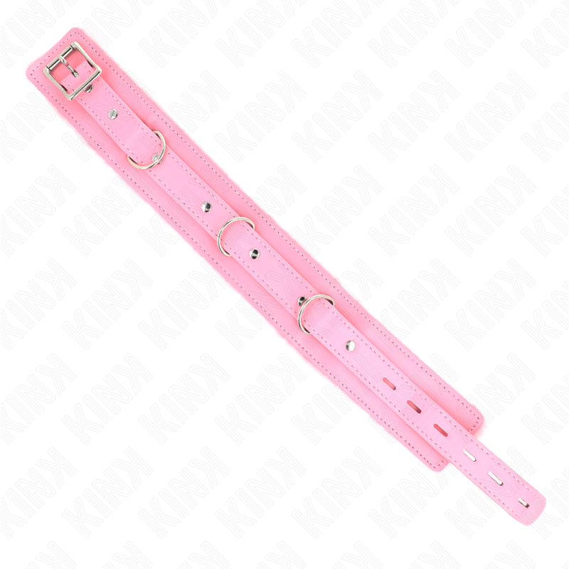 img_187584_2963c5f7db0c34c9e1faa8300d19763c_1.png KINK - COLLIER AVEC LAISSE 65 CM AVEC RESTRICTIONS ROSE 36-42 CM X 5,5 CM – Image 5