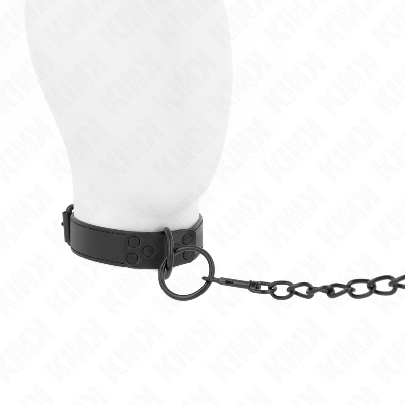 img_187599_17e5c08404db958b6e14e23f5360b8e3_1.png KINK - COLLIER AVEC LAISSE FONCÉE 65 CM AJUSTABLE 37-54 CM X 3 CM – Image 3