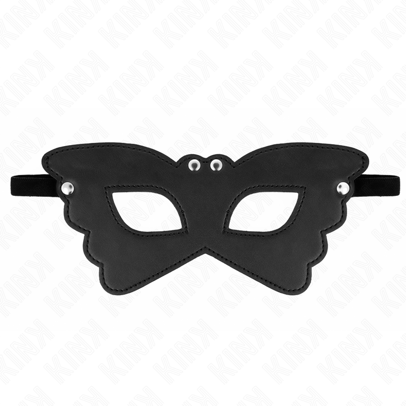 KINK – MASQUE EN CUIRETTE FORME PAPILLON 20 x 9 CM