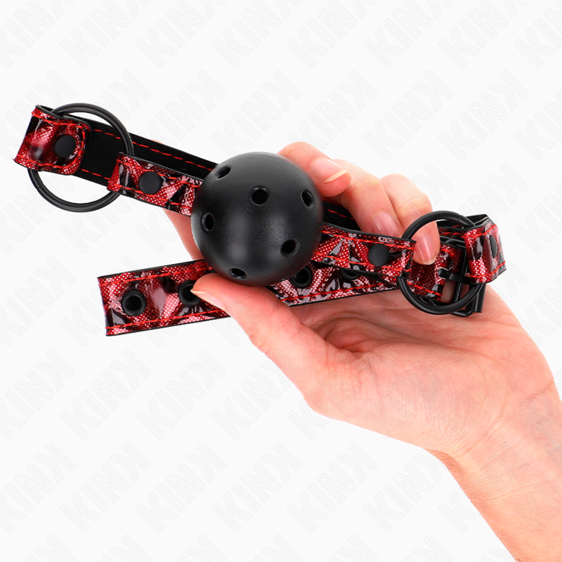 img_188938_ade8135ab5493fad16a150e78800ef88_1.png KINK - BOULE MOTIF DIAMANT 4,5 CM GAG MODÈLE 2 64,5 CM RÉGLABLE 42-60 CM – Image 3