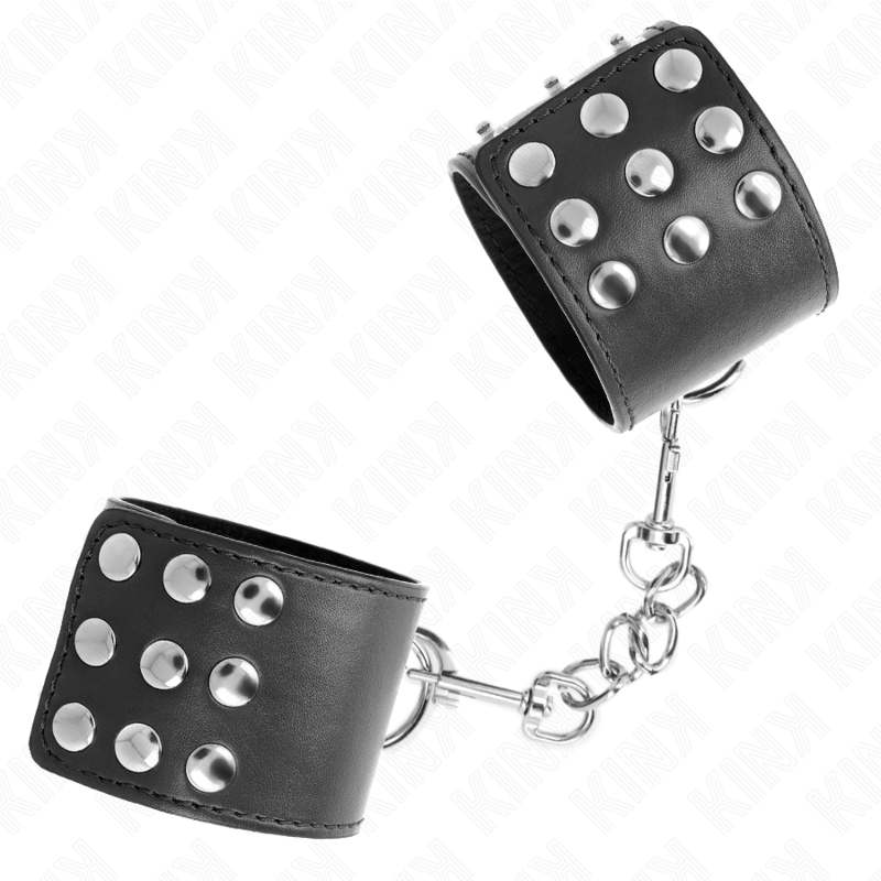 img_189195_b5679ec1e1bd2c2c0b595dcd8ef10b14_1.png KINK - APPUI-POIGNETS AVEC BOUTON-PRESSION NOIR RÉGLABLE 19-24 CM X 5,5 CM – Image 2