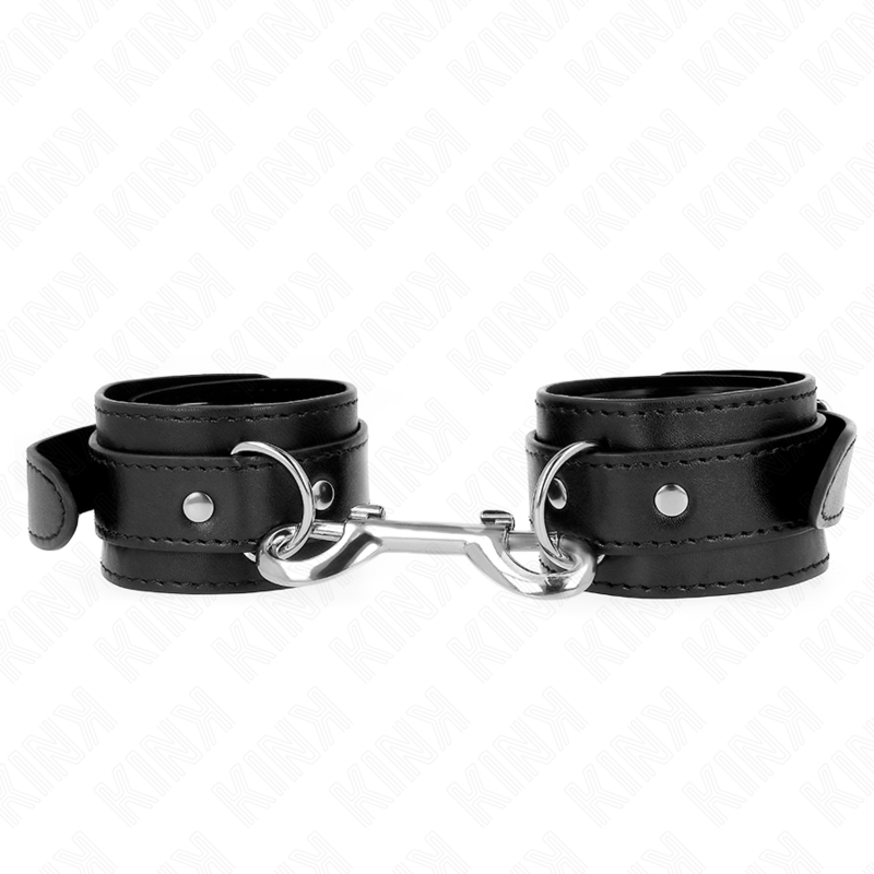 KINK – APPAREILS-POIGNETS – RANGÉE DE RIVETS SIMPLE NOIR AJUSTABLE 17-28 CM X 5 CM