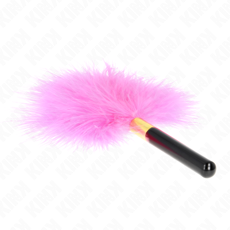 img_190223_9ce6cdf5c44e4a7cf85a9967df114b8d_1.png KINK - PLUMES TICKLE EN MÉTAL DORÉ FUCHSIA 18 CM – Image 2
