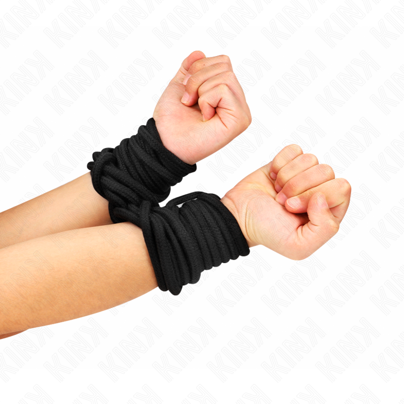 img_191349_2219e9ec85803243c28577929ecf71c8_1.png KINK - CORDE EN COTON 5 MÈTRES NOIR – Image 4