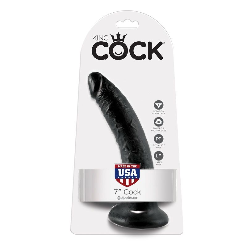 KING COCK – 7 GODE NOIR 17.8 CM