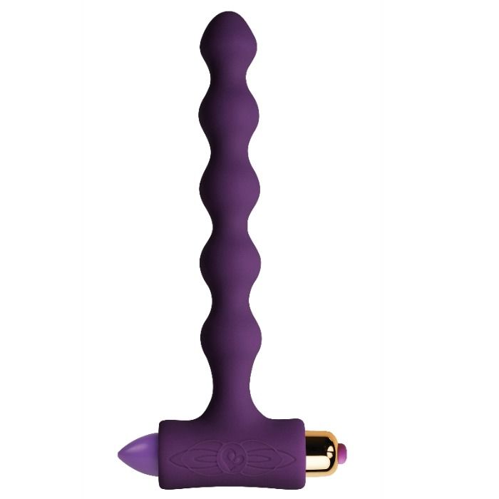 ROCKS-OFF – PLUG ANAL AVEC VIBRATION ET PERLES RIVERLES PETITE SENSATIONS