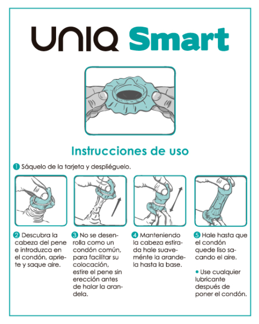 UNIQ - SMART LATEX FREE PRE-ERECTION CONDOMS 3 UNITS – Image 2