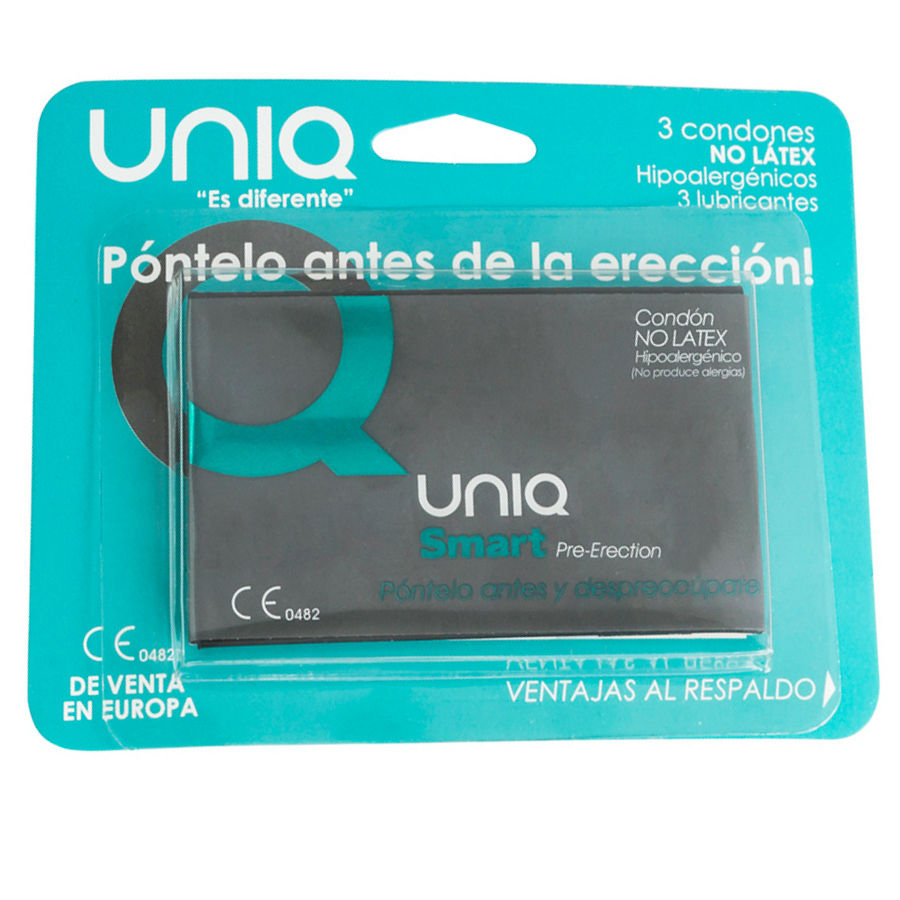 UNIQ - SMART LATEX FREE PRE-ERECTION CONDOMS 3 UNITS – Image 3