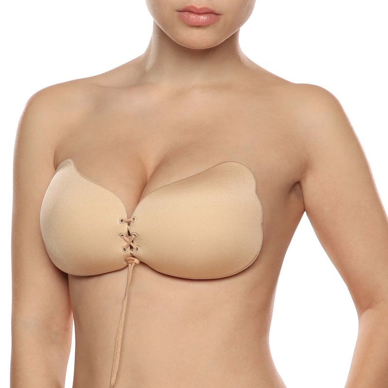 BYE-BRA - LACE-IT RENFORCEMENT PUSH-UP BEIGE BONNET D – Image 3